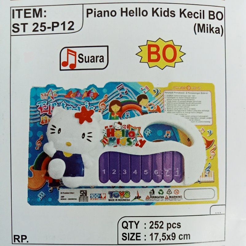 ST25-P12 Mainan Piano Hello Kids Kecil BO Suara ST25 - P12