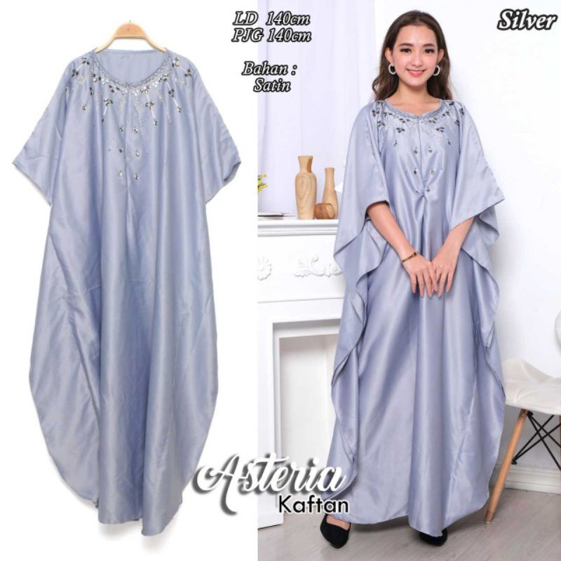 Arnis Kaftan Asteria Kaftan Jumbo Busui Friendly Bahan Santai