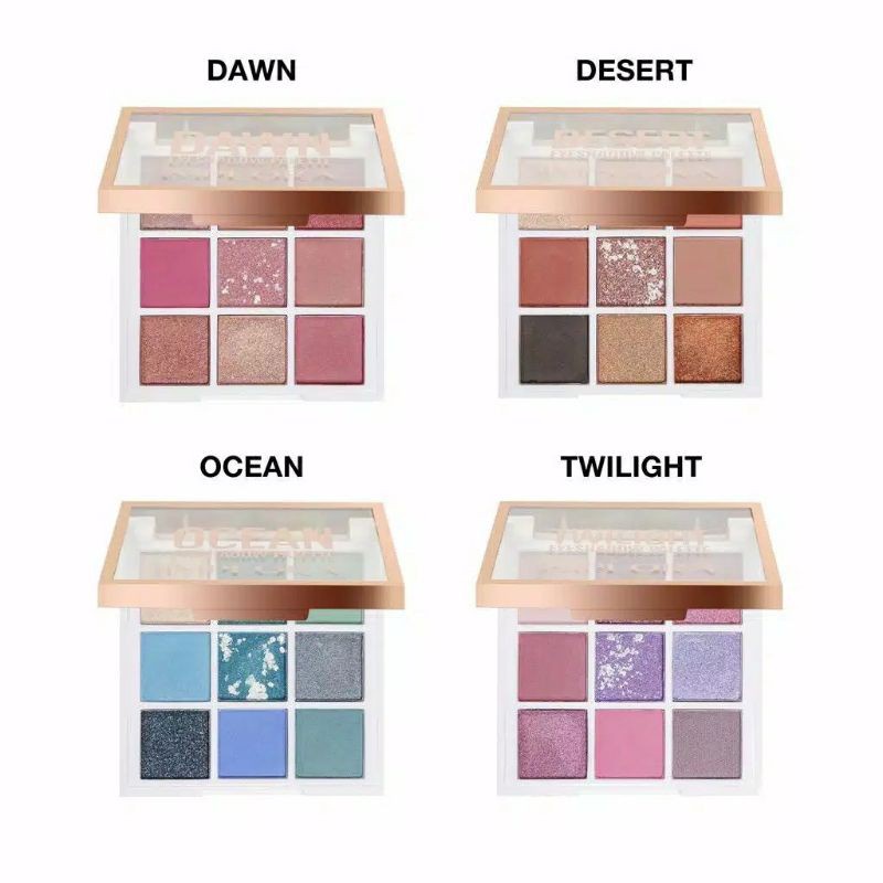 IMPLORA eyeshadow palette on 9 looks