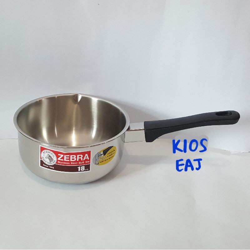 Panci Susu Zebra 18 cm tanpa tutup / Sauce Pan Zebra 18 cm 166308