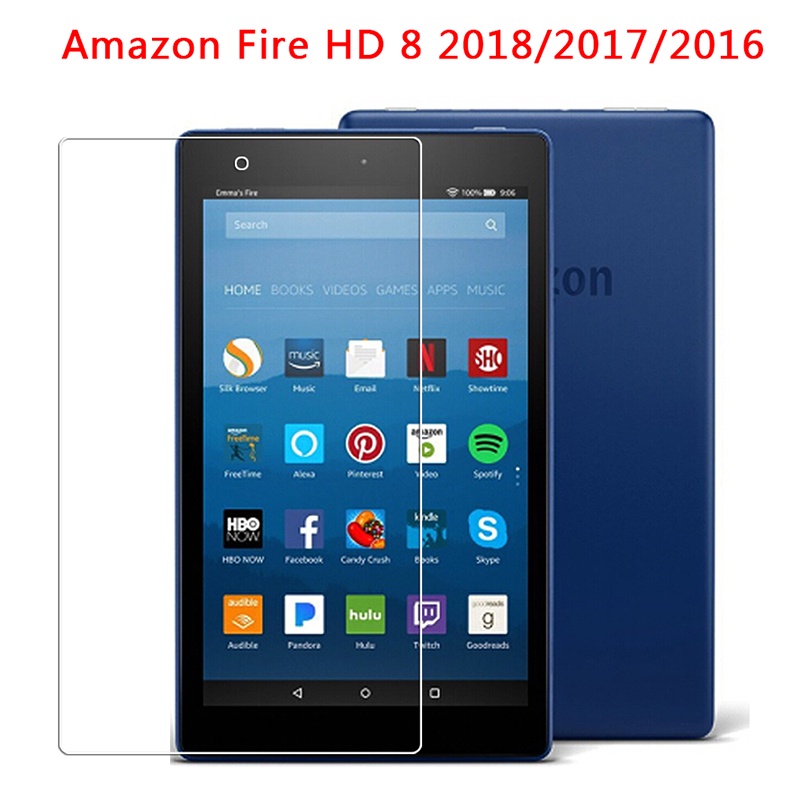 Pelindung Layar Tempered Glass HD 8 Plus (2020 10th Gen) HD8 2018 2017 2016 8.0 &quot;KFONWI Fire 7 2017 Fire7 2019 7.0&quot;