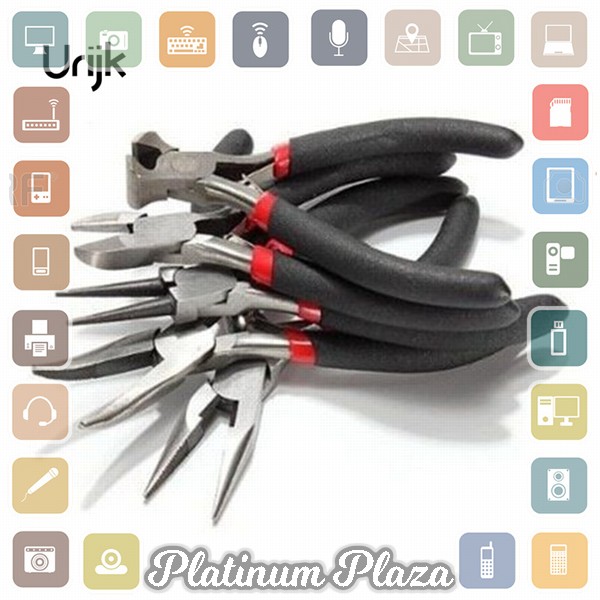 Urijk Tang Kabel Multifungsi Insulated Wire Cable Cutter Needle Nose Pliers 12.5CM - M2941`39XEJW-