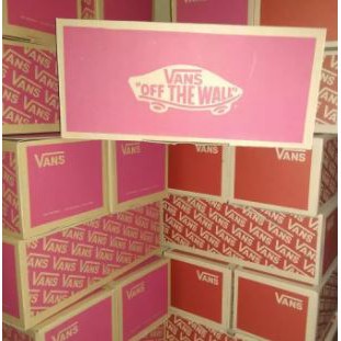 KARDUS PACKAGING BOX SEPATU_VANS MERAH