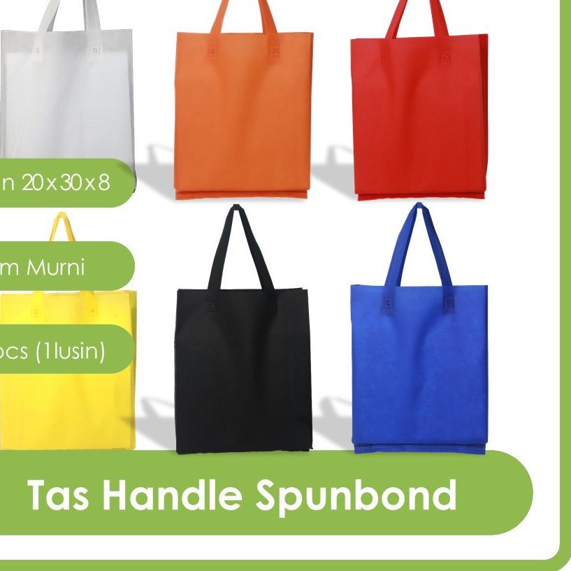 

Trend - GOODIE BAG SPUNBOND HANDLE 20x30 LUSINAN / Tas Belanja / Kantong Belanja ン