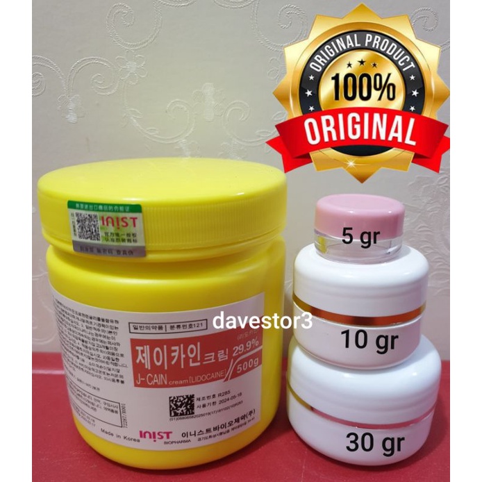 JCAIN KRIM ANASTESI ANESTESI CREAM ORIGINAL 10 GRAM 30 GRAM