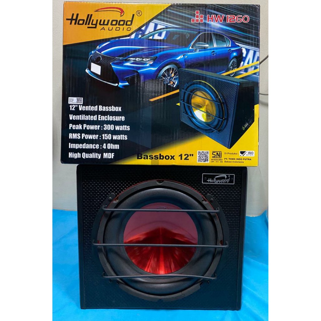 Bassbox 12'' Hollywood HW-1260 Barang Bagus Harga Murah Kulitas Mantap Barang Top