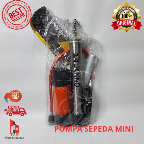 Pompa Angin Mini Ban Sepeda Motor PORTABEL Hang Pump Stainless