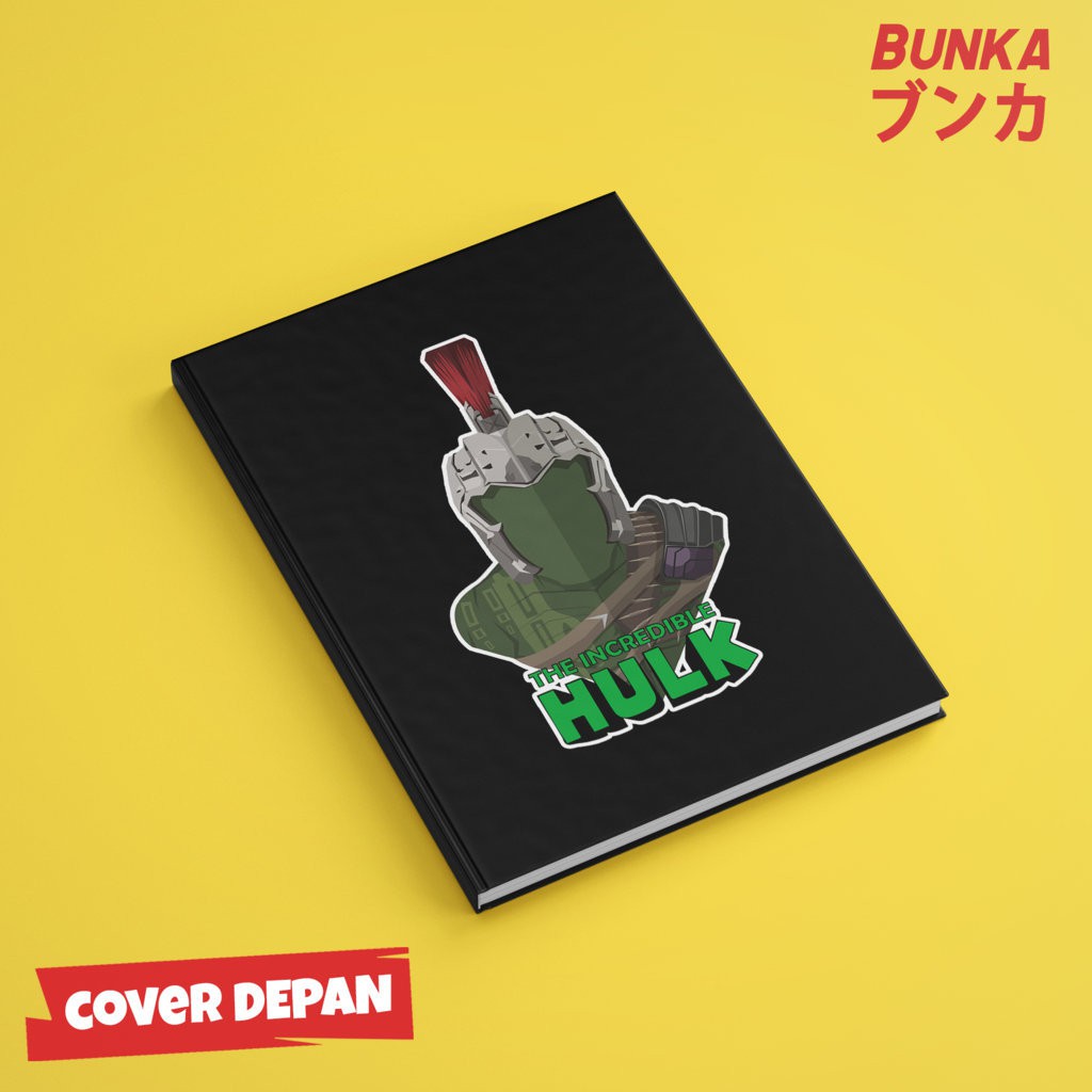 

Notebook Marvel Character Design Hulk Hardcover A5 Buku Tulis Catatan Note Agenda Planner Jurnal