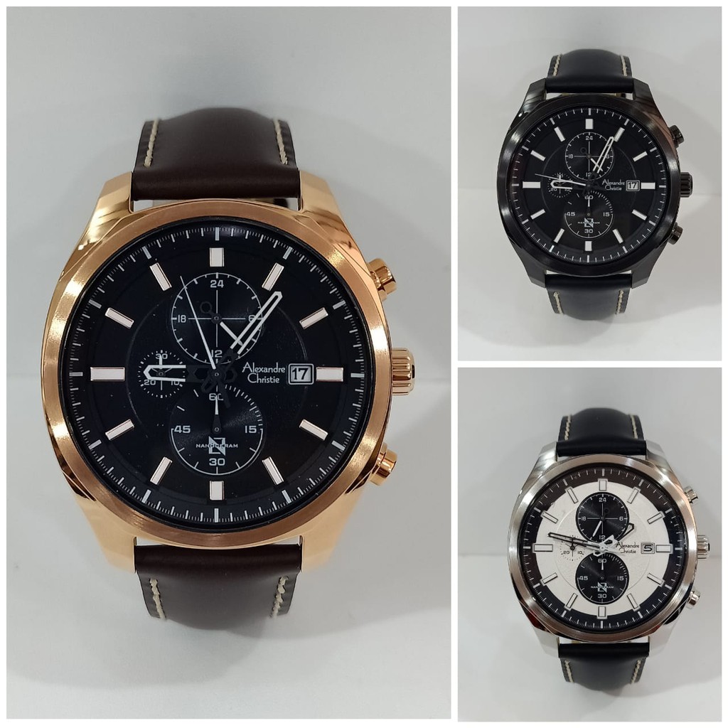 Jam Pria Alexandre Christie AC6550 AC 6550 Chronograph Original Garansi Resmi Alexander Christie