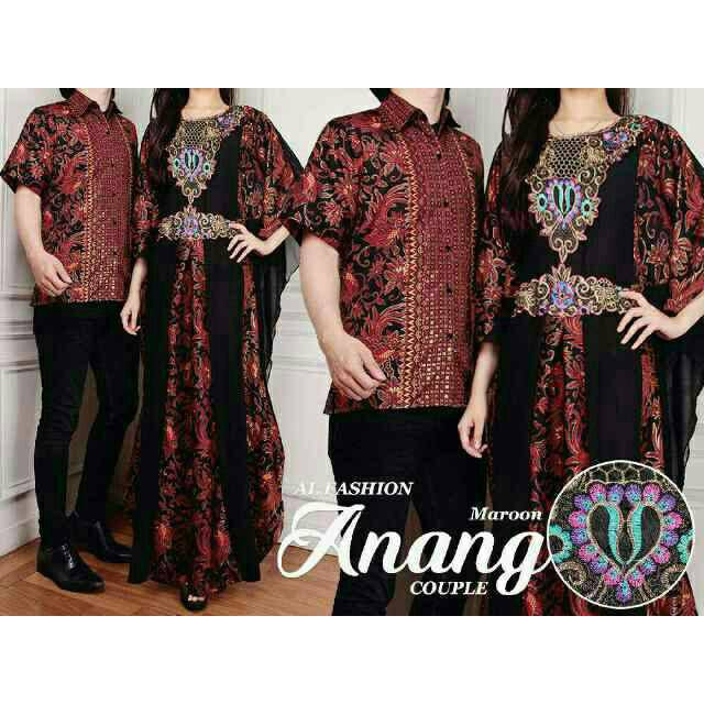 Baju pakaian Couple Batik Sutra ANANG murah terbaru modern trendy