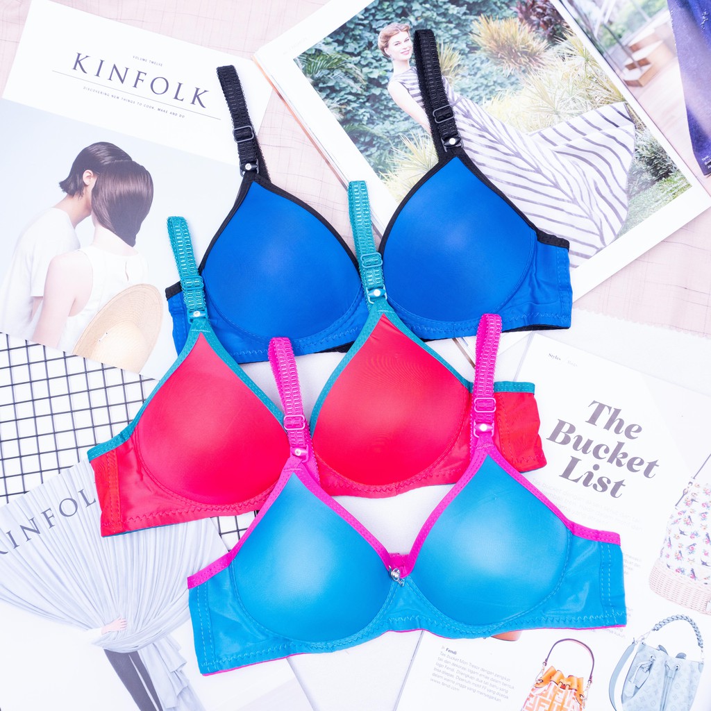 BH BUSA TANPA KAWAT KANCING BRA DEWASA GOOD QUALITY SIZE BESAR YAOJIA A9