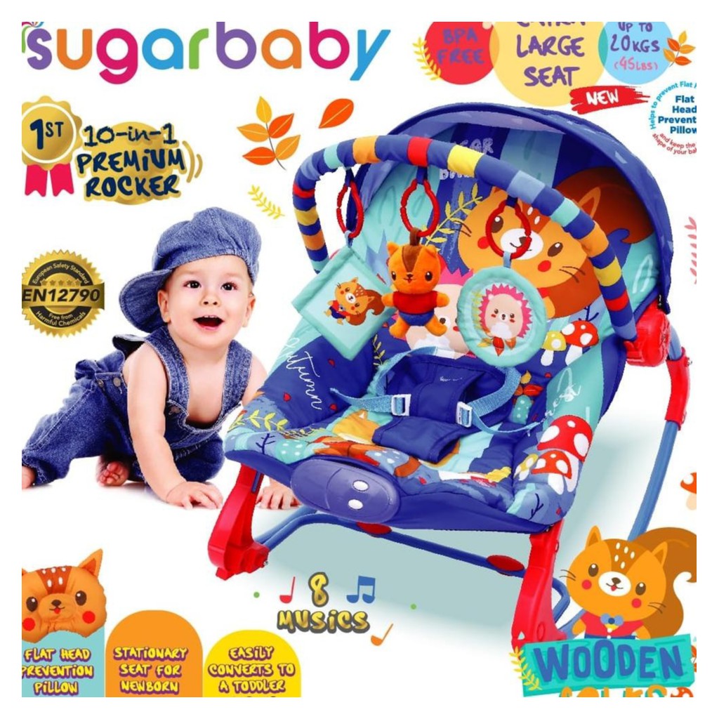 Jessen Sugarbaby Sugar Baby 10 in 1 Bouncer Premium - Extra Large Seat-5