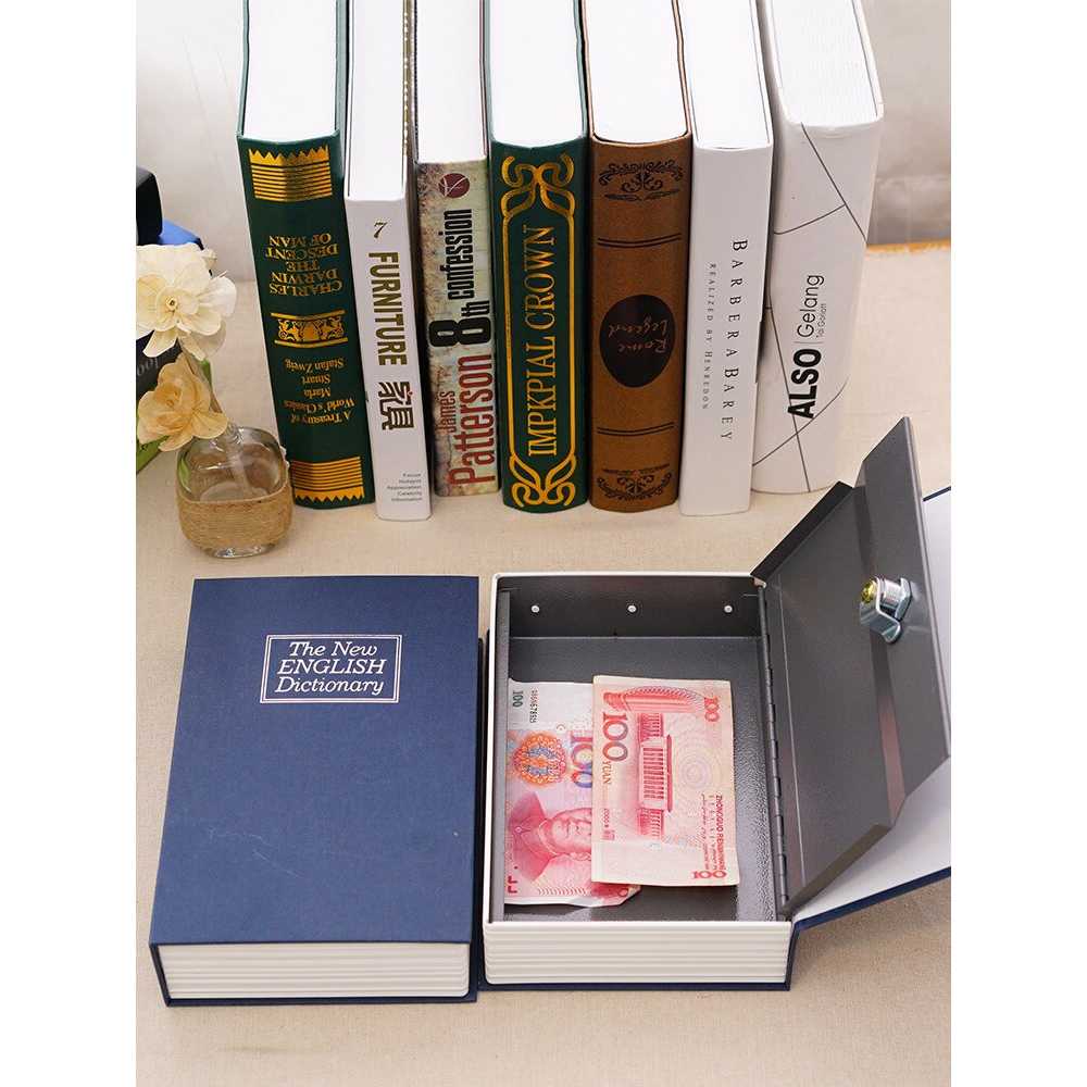 TD - RUM HOMESAFE Kotak Buku Novel Hidden Storage Box Key Lock Size S - DHZ005