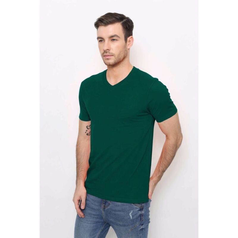 HOT SALE KAOS POLOS V-NECK PRIA TERHITS T-SHIRT V-NECK PRIA BAHAN COMBED KAOS OBLONG V-NECK PRIA