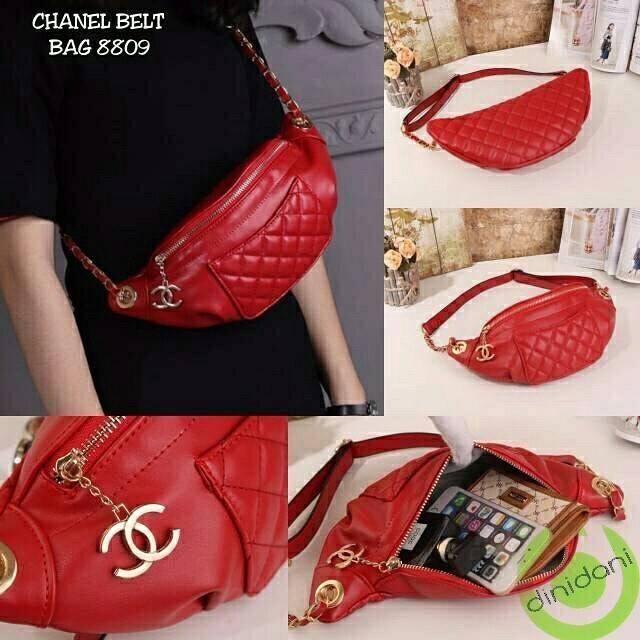 Channell belt waistbag dinidani / waishbag weistbag nagita