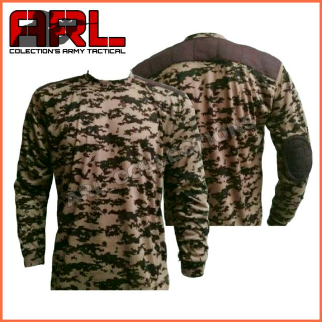 Kaos panjang loreng pramuka/scouts/kaos panjang army deker lapangan outdoor