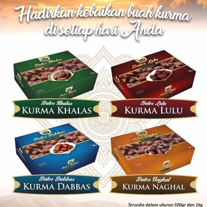 

Kurma Impor-kurma arab-kurma saudi arabia cocok untuk oleh-oleh haji dan umroh jayyid kemasan 500 gr