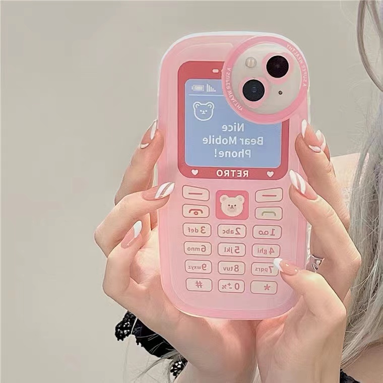 Soft Case Desain Kartun Beruang Pink Putih Untuk Nokia Realme C17 C35 C25 C12 C21Y C31 C25Y C15 C3 C20 C21 C25s C20A C11 Realme 8pro 7i 6i 6 6s 7i 6i 8i