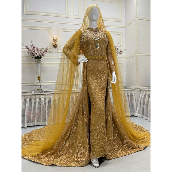 Gaun pengantin slim full payet/wedding dress