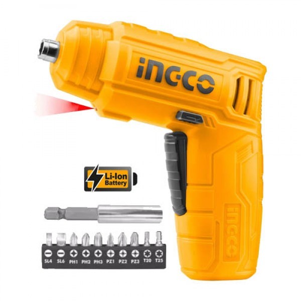 INGCO Obeng Baterai Li Ion Crewdriver Cordless Bisa Dicharger USB