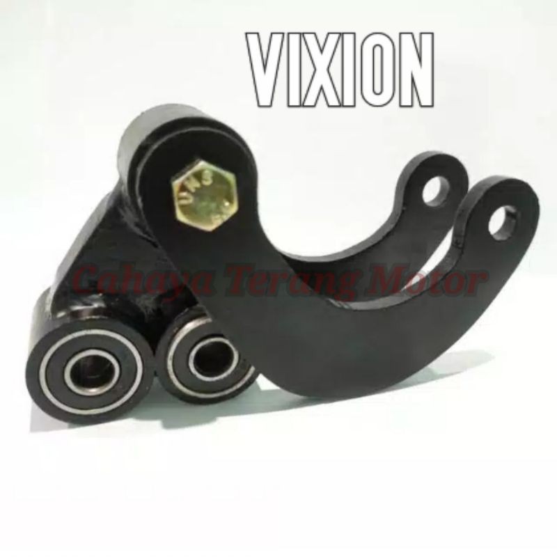 UNITRACK VIXION NEW , UNITREK VIXION NEW SUPERMOTO , PENINGGI MONOSHOK , BAHAN TEBAL PADAT