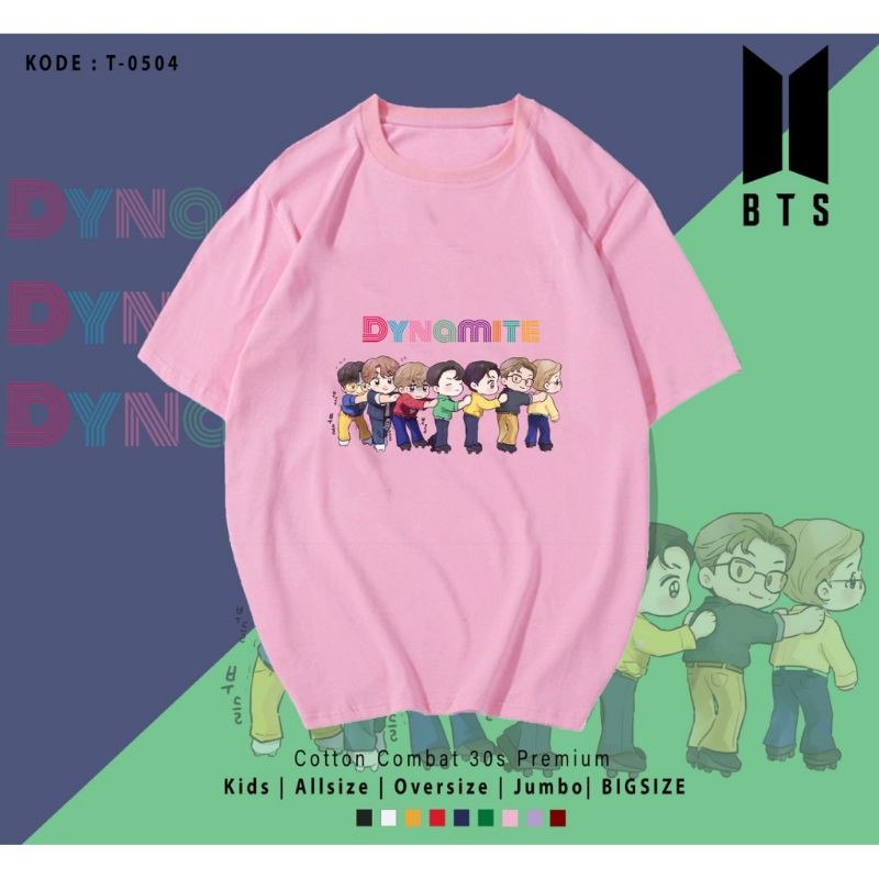 T-SHIRT / TUMBLR TEE BT21 GRUP TINY / UNISEX COTTON 30S PREMIUM