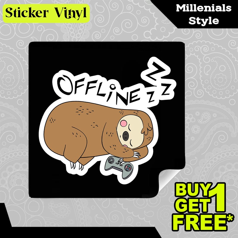 

Stiker Sticker Offline Sleeping Sloth Game Offline Gaming Karakter Lucu dan Unik Aesthetic Bahan Vinyl Satuan Anti Air