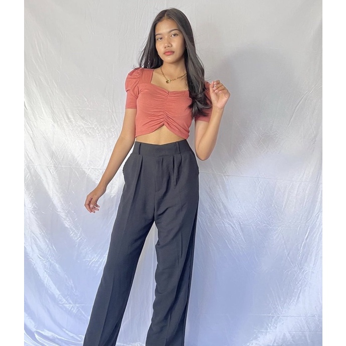 TOP CROP FAYRE PUFFY / ATASAN WANITA / CROP TOP / BAJU WANITA