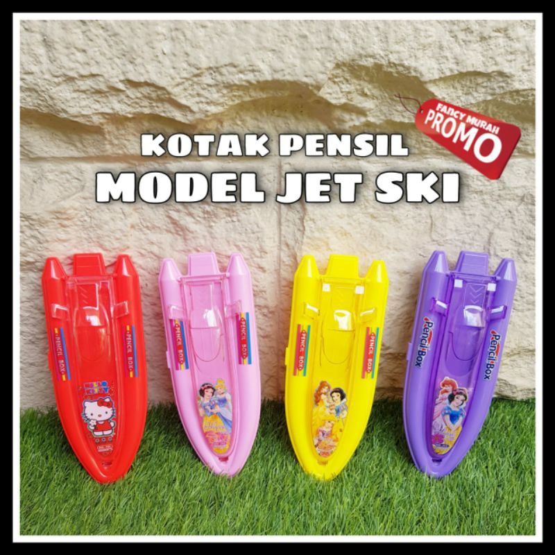 

(PROMO) KOTAK PENSIL MODEL JET SKI HELLO KITTY & PRINCESS