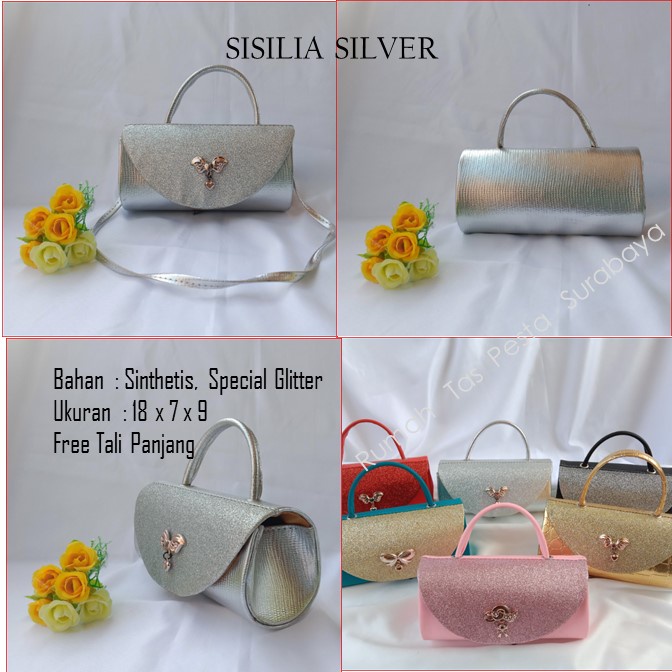 Tas Slempang,Tas Etnik,Tas Kekinian,SISILIA SILVER