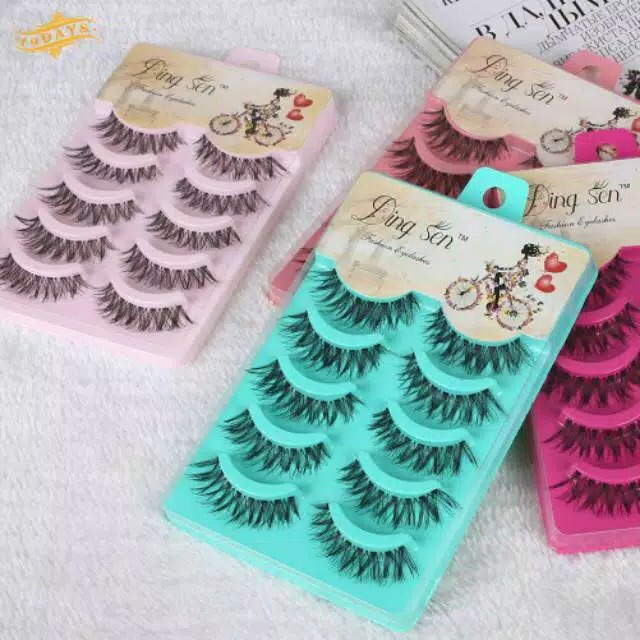 ✿ELYSABETHME✿ Bulu mata import wadah hijau pink fake eyelash eyelashes hasil natural