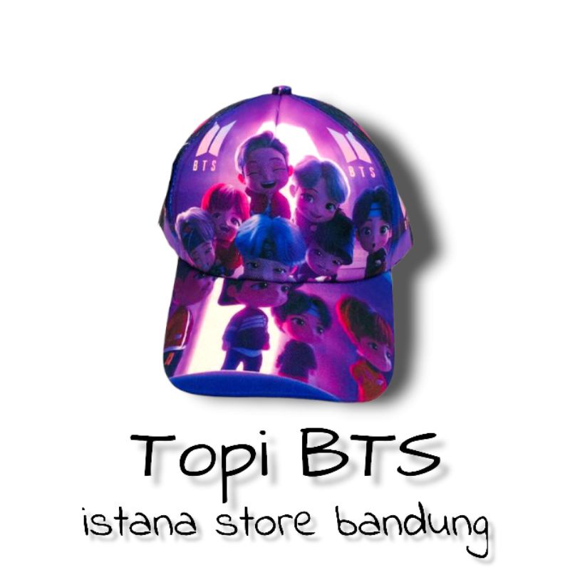 Topi bts anak perempuan dan laki laki topi anak bts army motif full print sublime Lucu