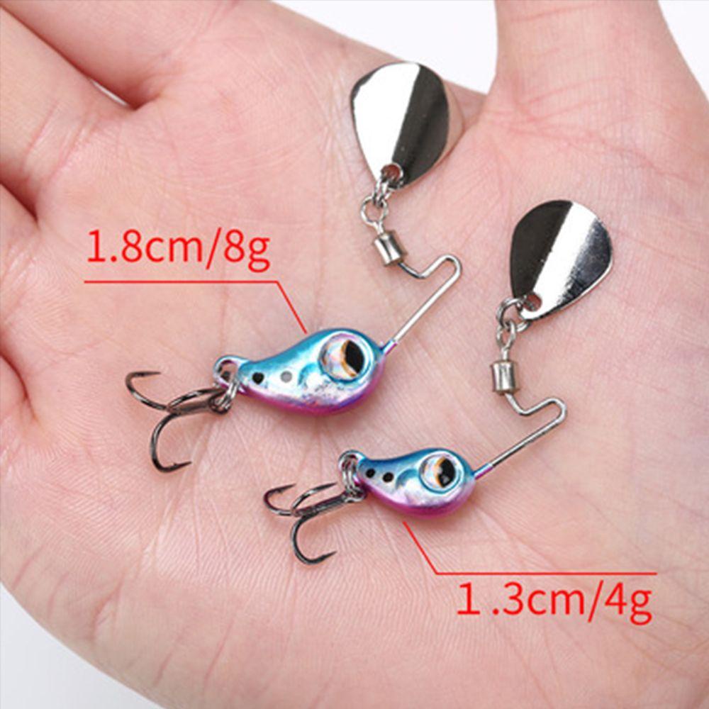 Wonder Metal Umpan Pancing Spinner Tackle 4g /8g Sendok Metal Getar Payet Treble Hook