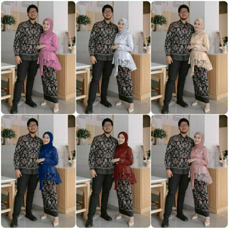 Couple Batik Couple Kebaya Tunangan Kondangan Wisuda