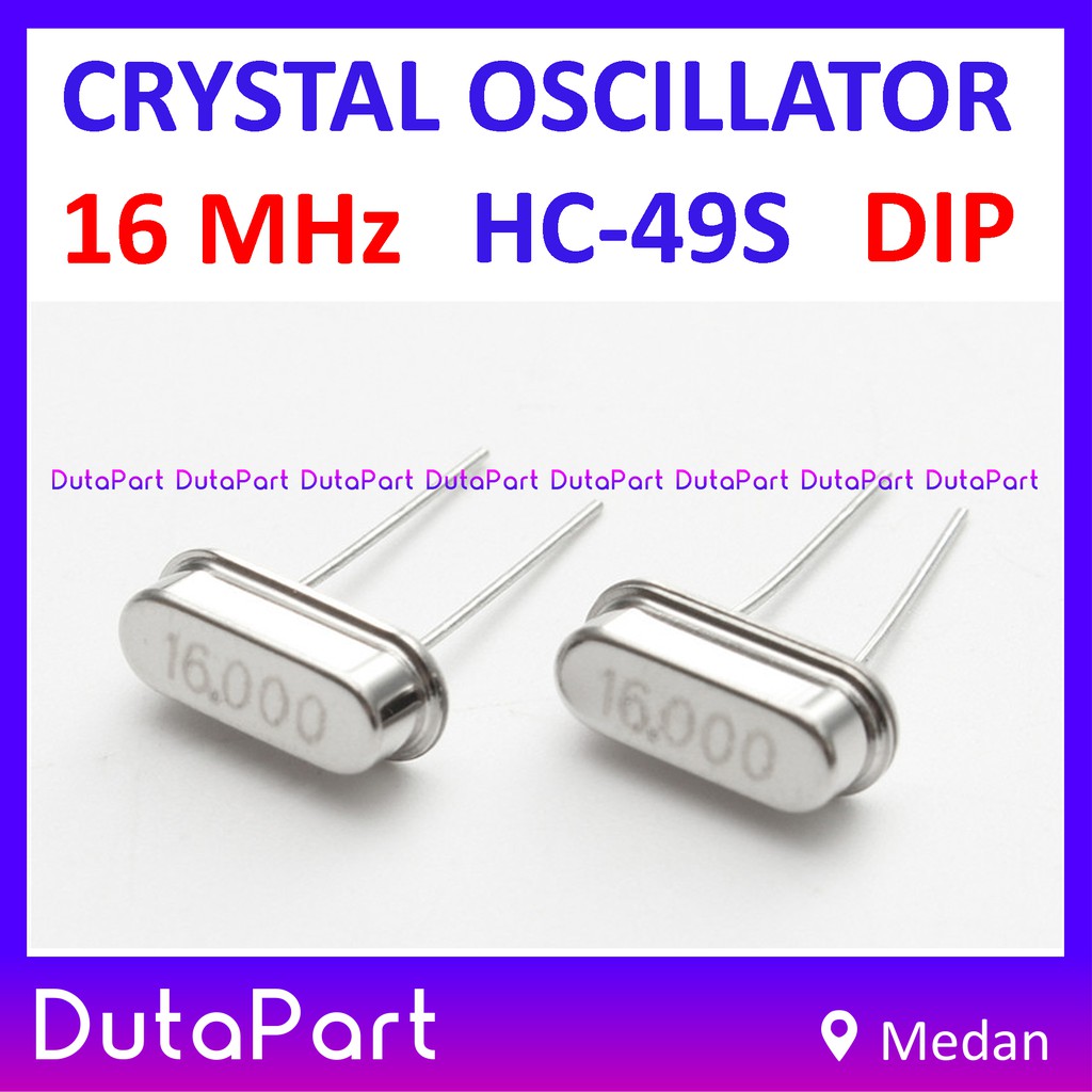 Crystal Oscillator 16MHz XTAL Clock Osilator 16.000 16 Mhz HC-49S DIP