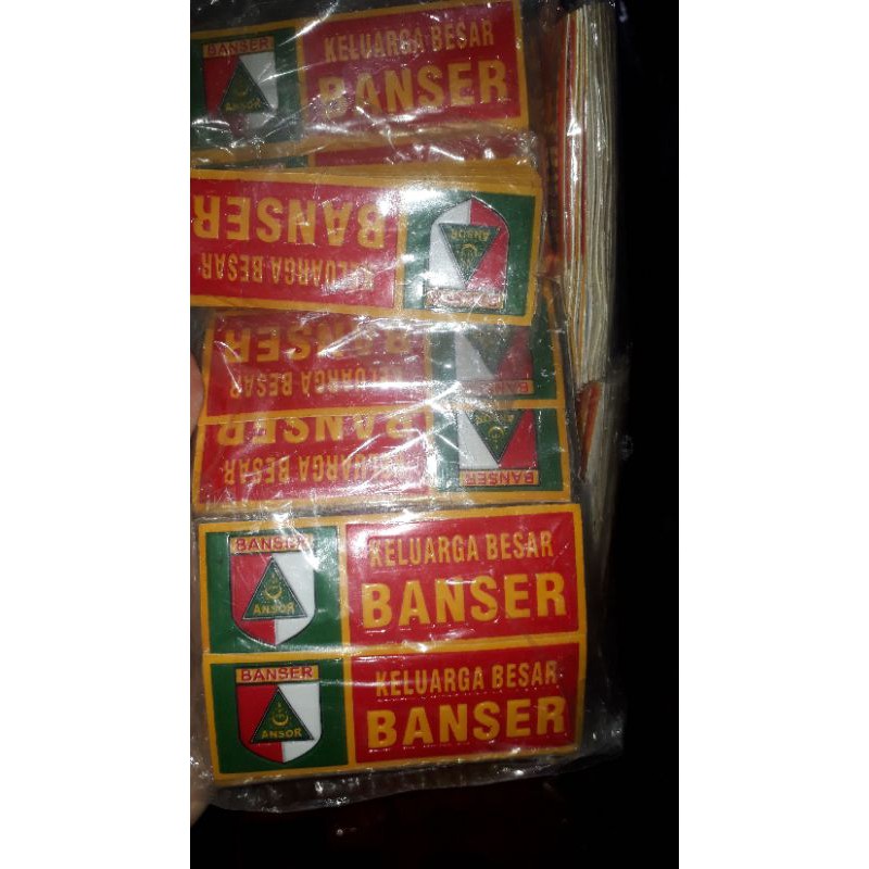 (TK.RTT) STIKER PLAT NOMOR BANSER