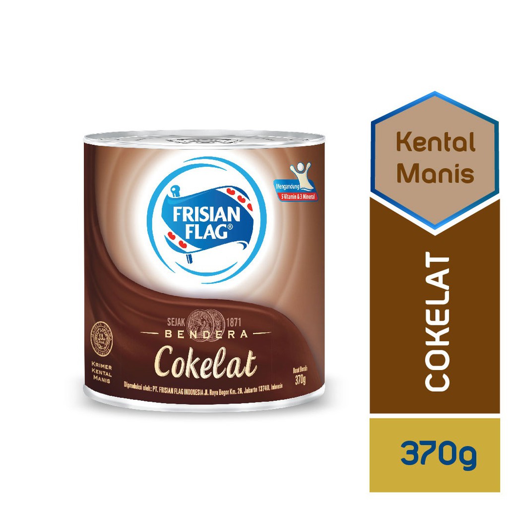

FRISIAN FLAG Susu Kental Manis Cokelat 370 gr - Susu Bendera Kental Manis
