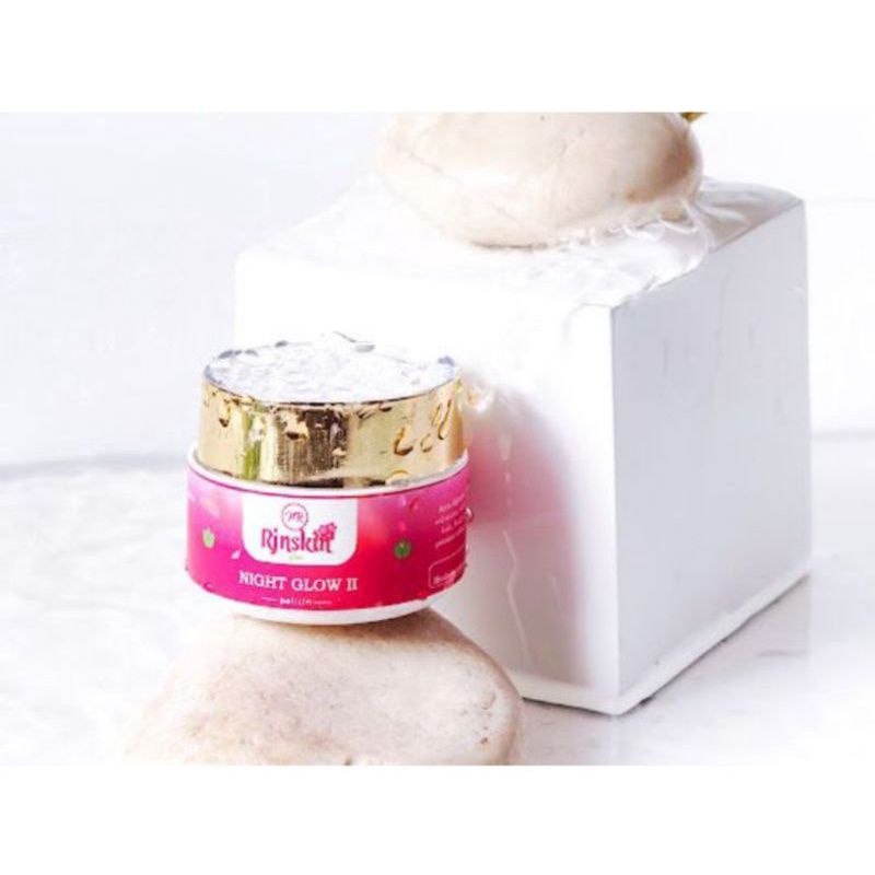 Nr glow Rjnskin Cream Malam Glow II Pemutih Wajah Bpom 10 gr