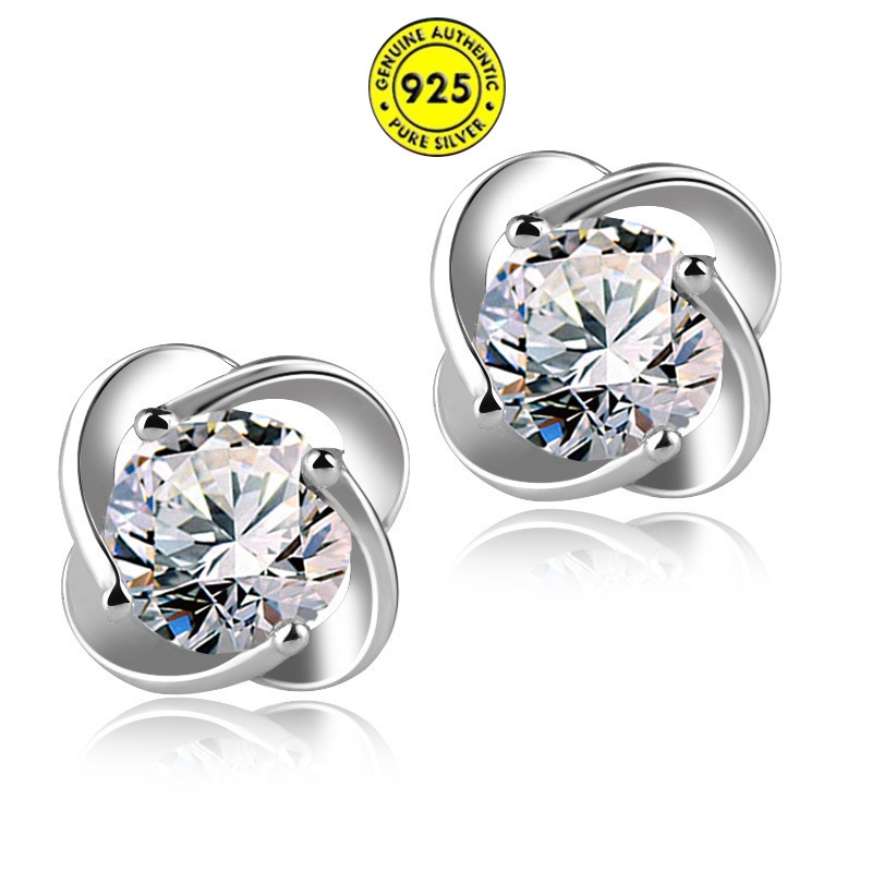 Anting Tusuk Sterling Silver 925 Gaya Korea Untuk Wanita