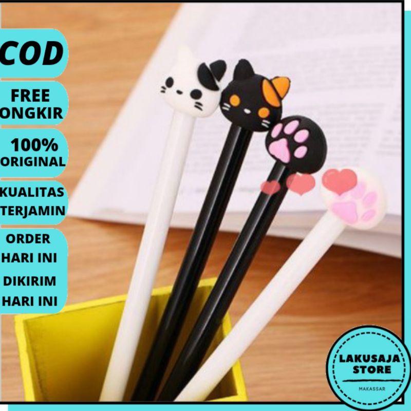 

Pulpen Karakter Lucu Model Cat Paw Kucing Lucu Cute Tinta Gel Black Polpen Murah Terbaru Makassar
