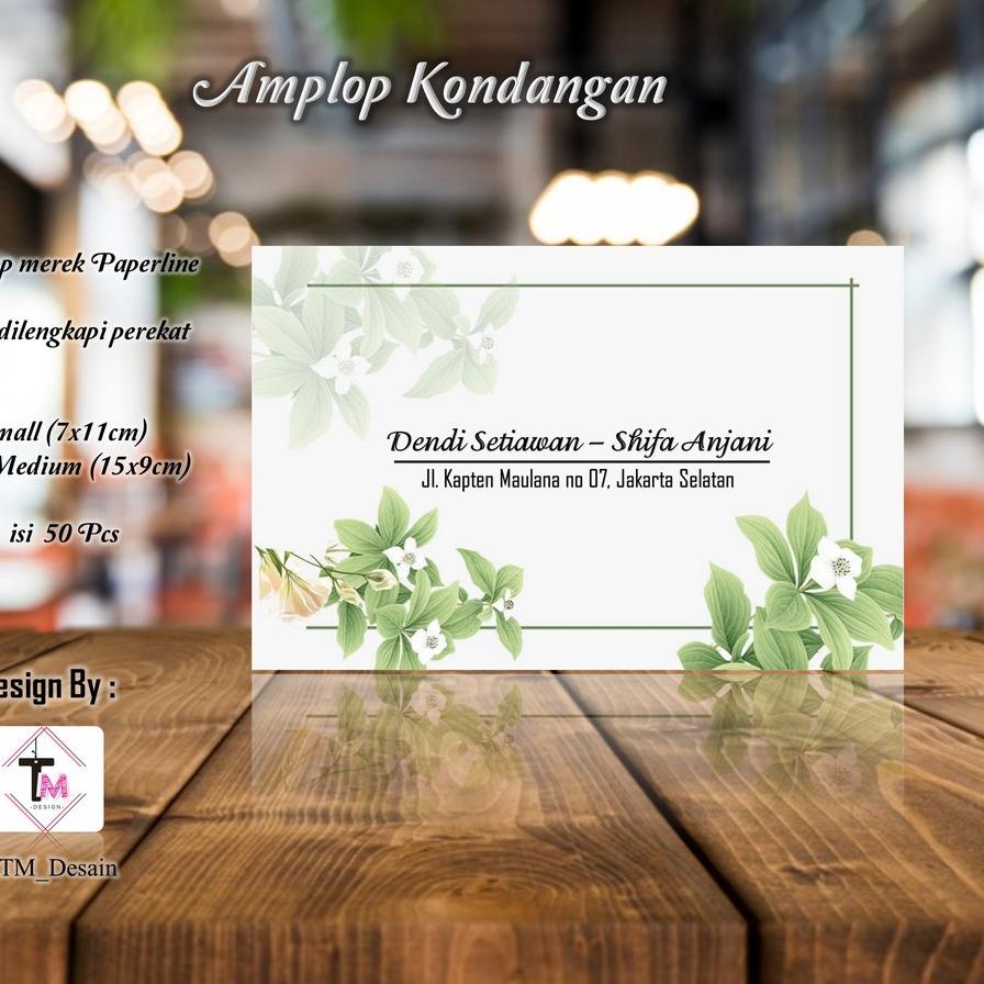 

NEW !!! 9.9 Kode C36 - Amplop Kondangan / Amplop Desain / Amplop Nama - @TM_Desain isi 50pcs [ 199]