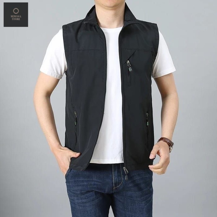 vest pria outdor / rompi pria terlaris /rompi terbaru baham katun