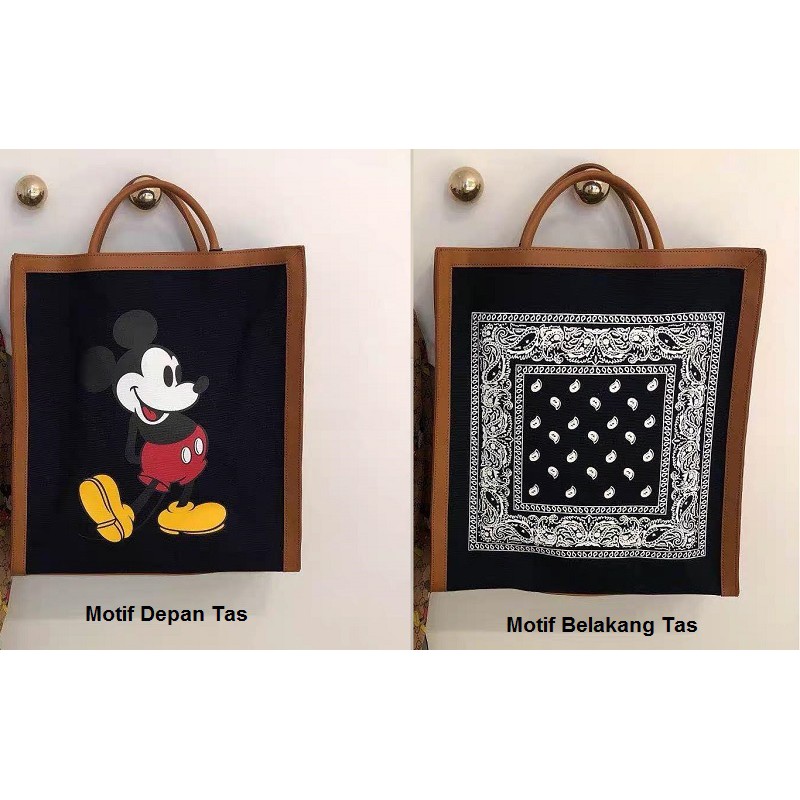 TAS BRANDED ORIGINAL 100% ZARA 2Motif Shopper Bag TOTE CEWEK WANITA IMPORT JAKARTA