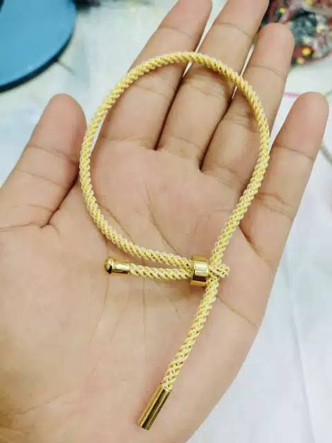 FF Gelang wanita gelang tali hongkong gelang hongkong gelang emas hongkong variasi benang emas