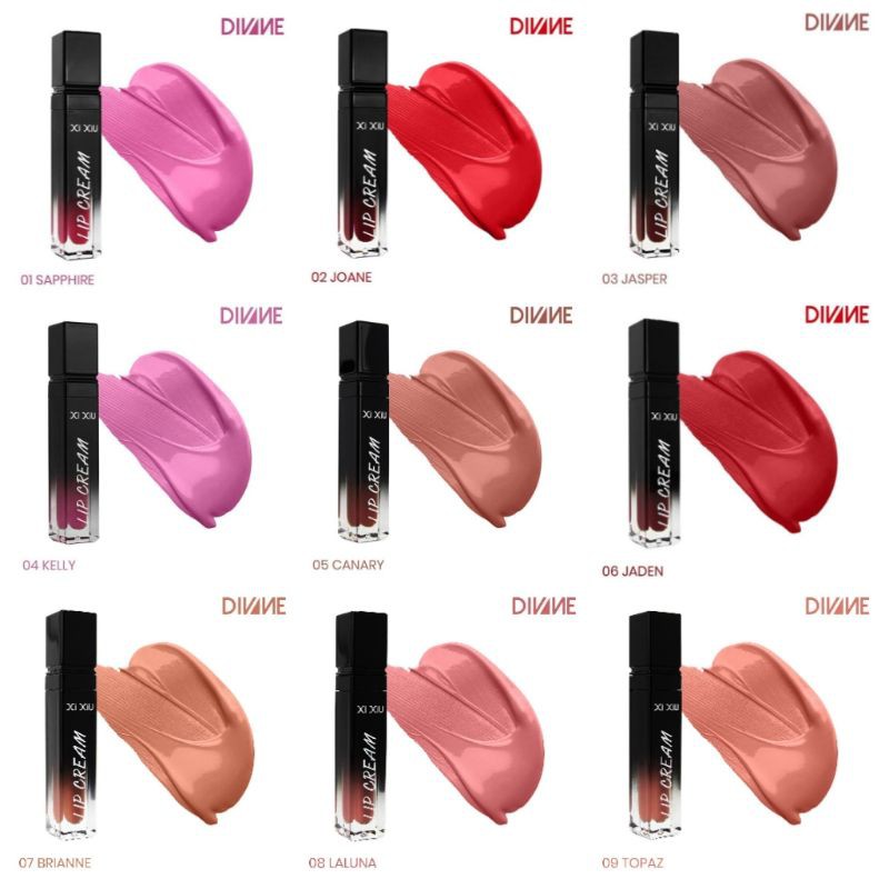 Xi Xiu Divine Lip Cream Light Pigmented Matte | Lipcream BPOM