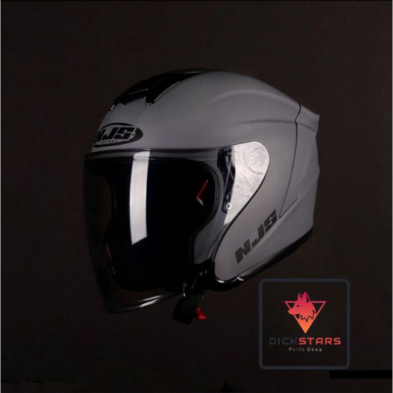 NJS Kairoz Half Face-Stone Grey Doff