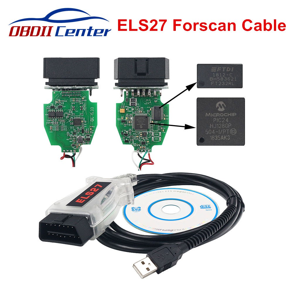 Jual Import FTDI ELS 27 USB Diagnostic Cable ELS27 Forscan OBDII