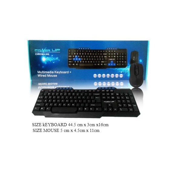 Keyboard Mouse USB Chroma 800 Power Up