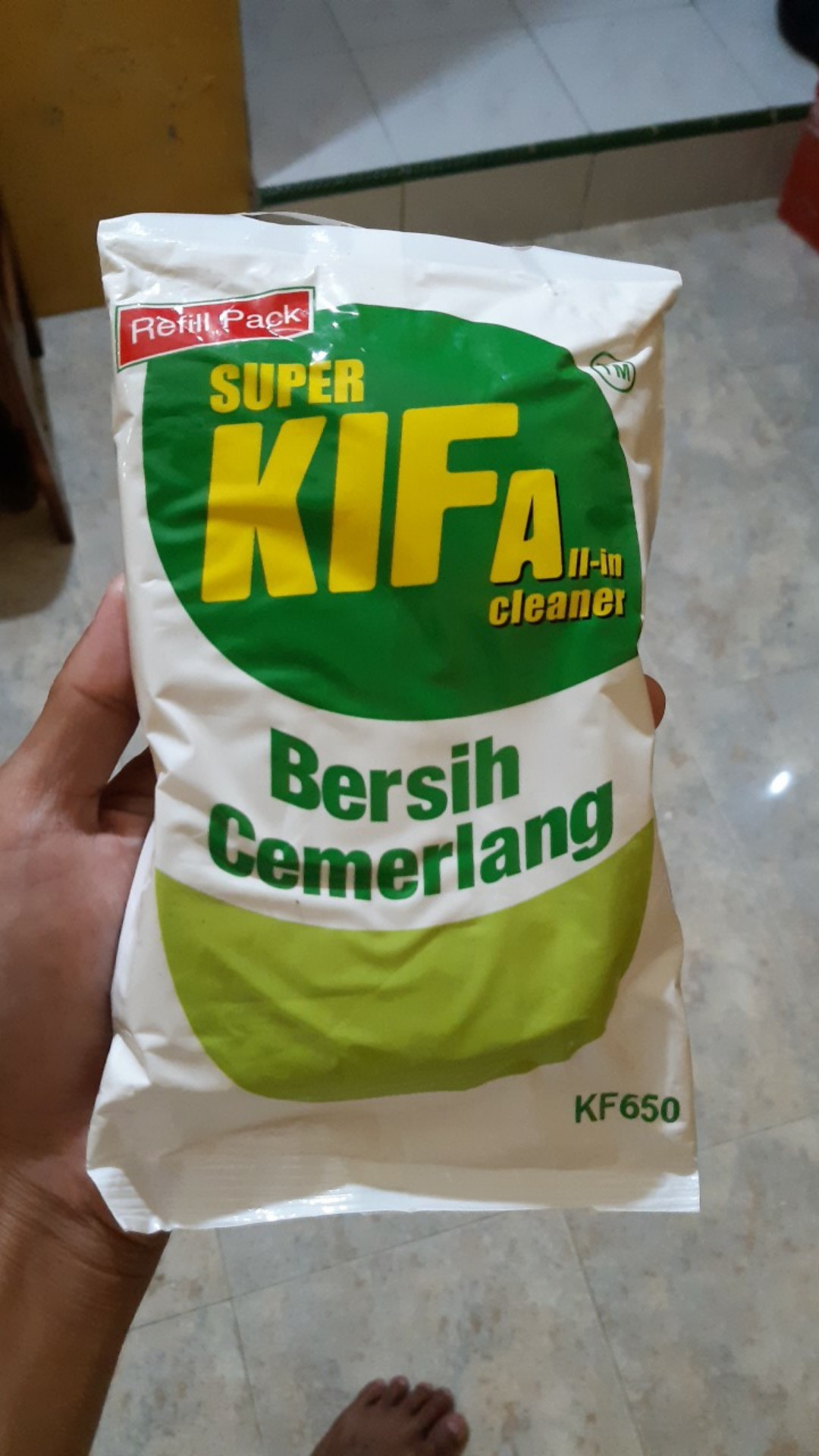 Kifa Vim Bubuk (refill Kemasan Pouch) Kiffa Pembersih Piring/aluminium/stainless/besi -550ml