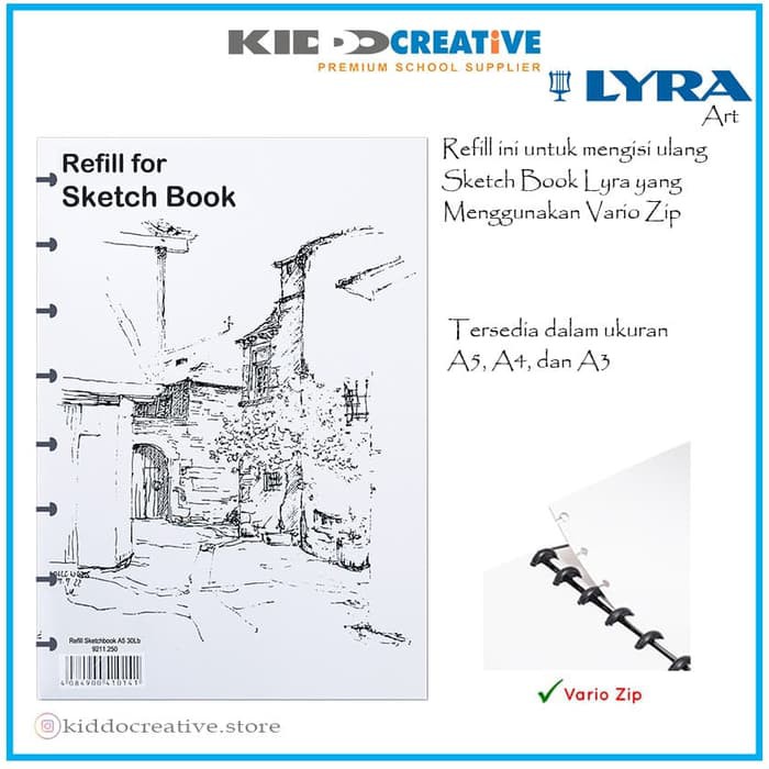 

LYRA-REFILL SKETCH BOOK A5 3O SHT